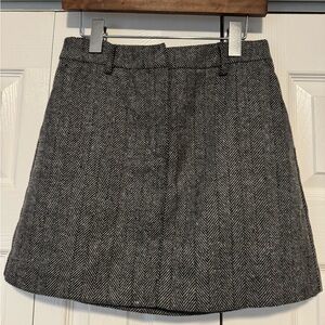 Vero Moda Black and White Herringbone Skirt